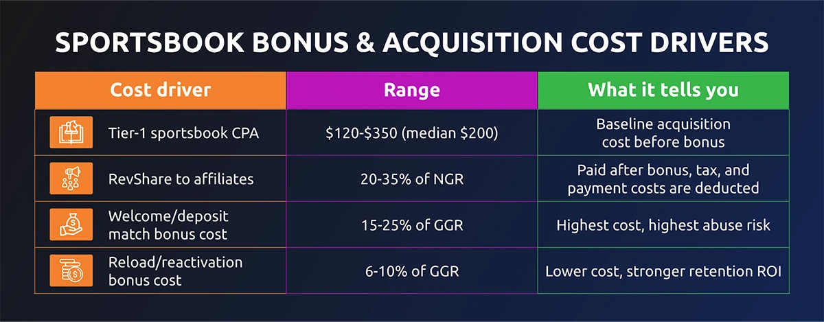 bonus and cost drivers